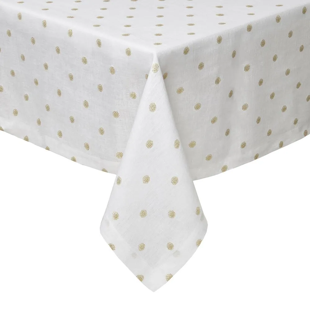 Vogue Tablecoth 90 inch Round Gold