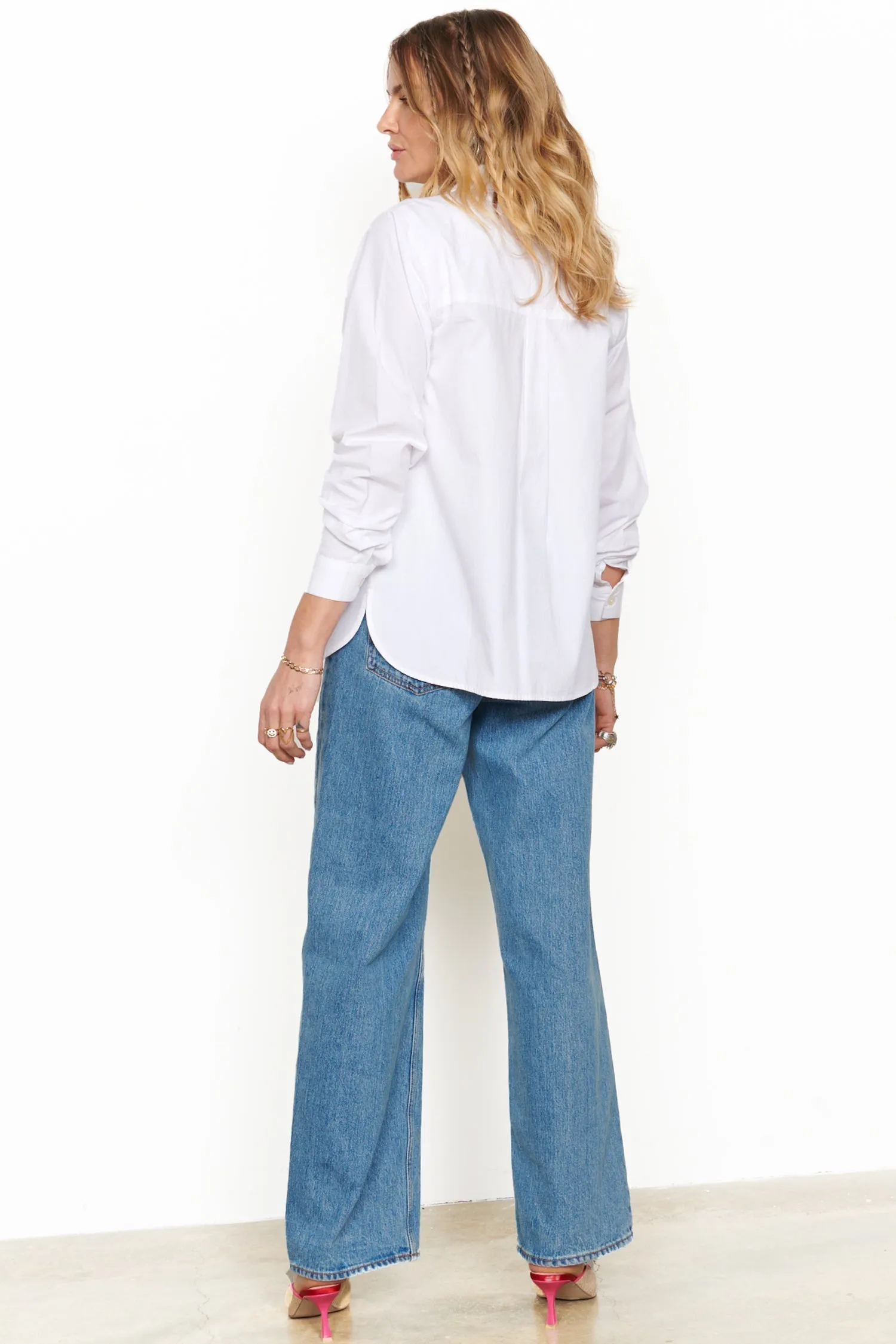 White Heart Frill Shirt