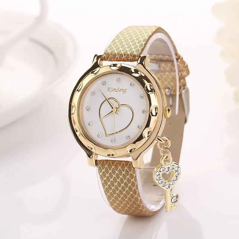 Women's Fashion Band Heart Themed Watch In 8 Colors!