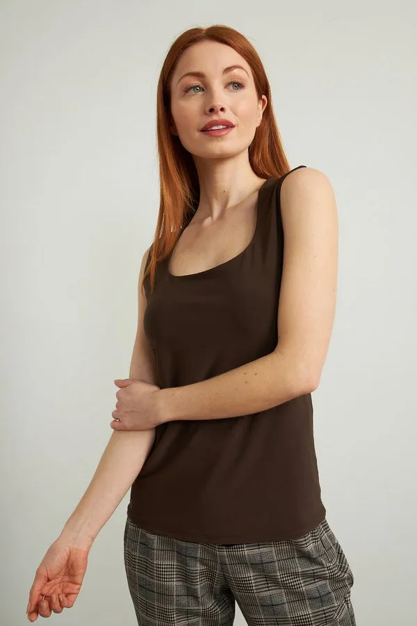 Women's Joseph Ribkoff | Square Neck Tank Top | Mocha