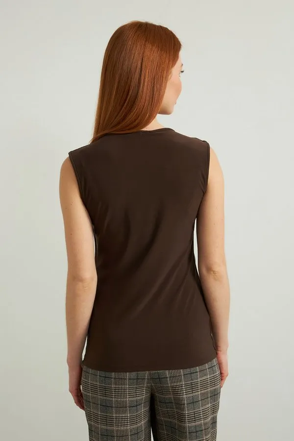 Women's Joseph Ribkoff | Square Neck Tank Top | Mocha