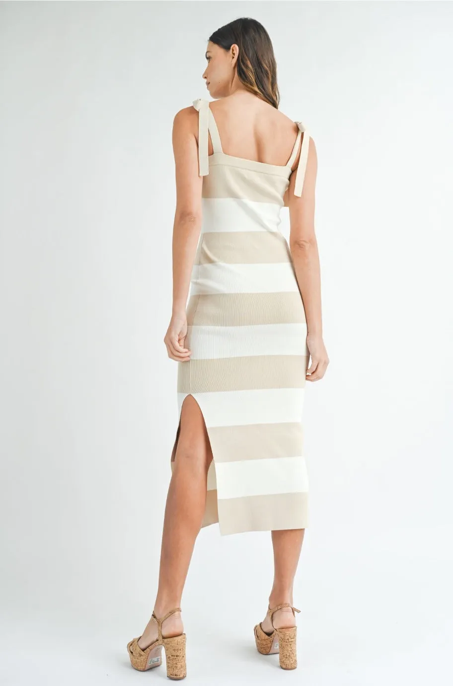 Zenith Navy and White Stripped Dress